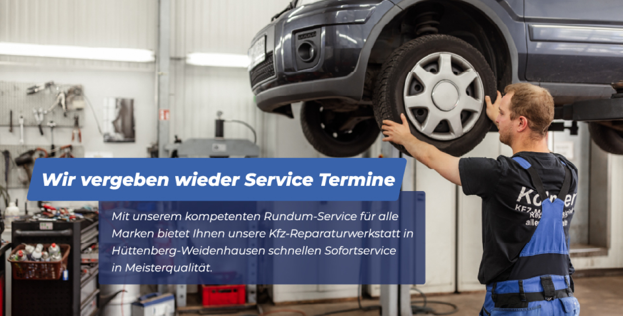 Wir vergeben wieder Servicetermine